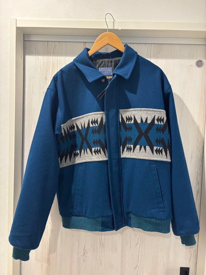 Pendleton 80's Wool Jacket Native Pattern Thinsul… - image 1