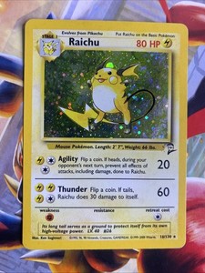 raichu pokemon card ebay Stage 1 HP 140 Thunderbolt Attack Rarity Orange Energetic Pokmon Pokmon TCG Raichu 026/165 Scarlet