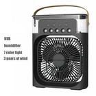1 Pc 3 in 1 Mini Air Cooler Fan Humidifier LED Night Light Portable Home Office