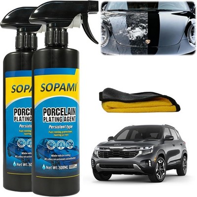 Ceramic Coating Spray 2 Pack, HighGloss Car Polish & Paint Sealant, Quick Det...