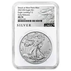 2021 (W) $1 1-oz T-2 American Silver Eagle NGC MS70 ER ALS Label