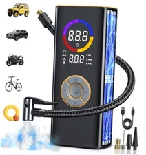 Tire Inflator Portable Air Compressor, 150 PSI Cordless Air Pump for Car Tires 