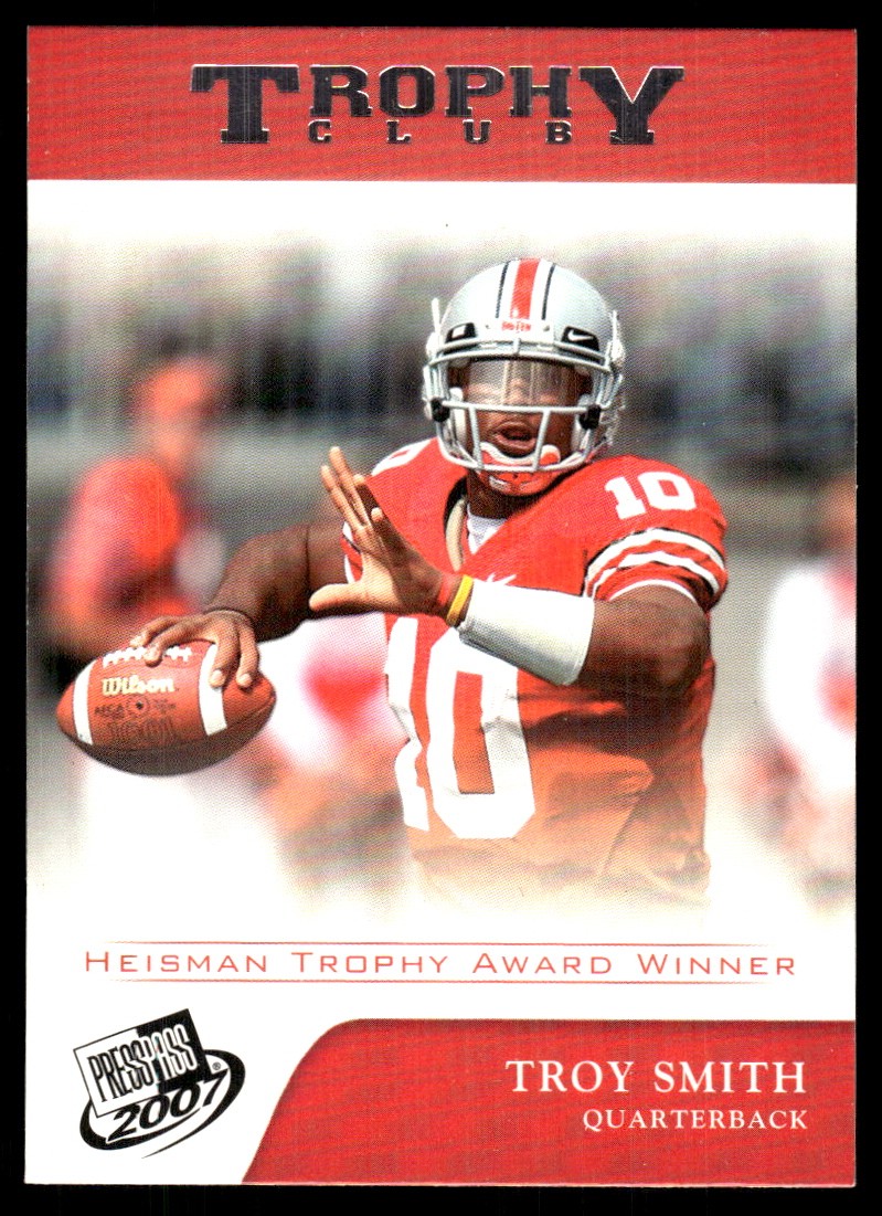 Troy Smith Press Pass #69 Base