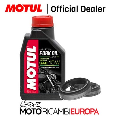 KIT ÖL MOTUL FORK OIL 15W + WELLENDICHTRINGE GABEL KTM EXC 500 AB 2010 >2014 ARI139