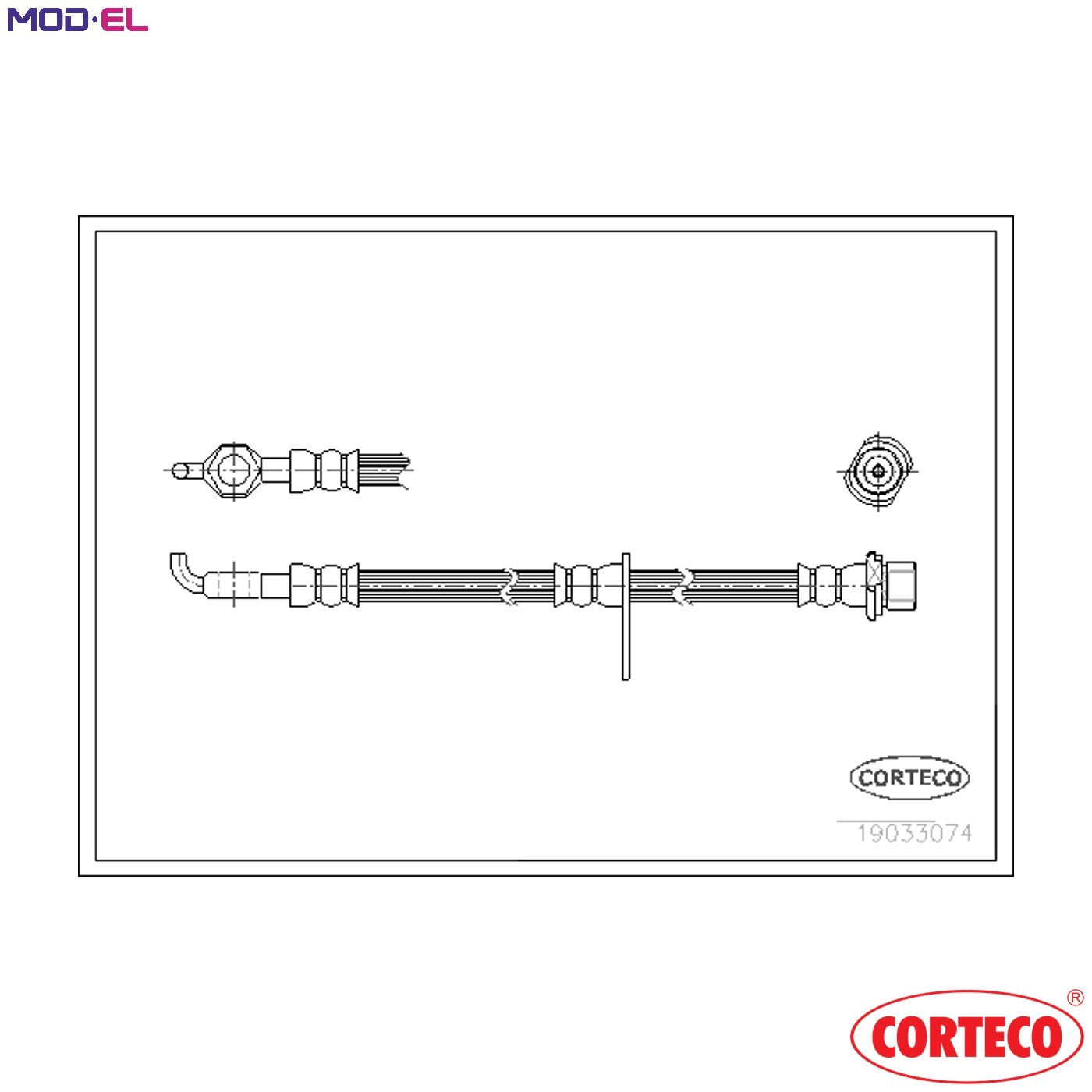 BRAKE HOSE 19033074 FOR TOYOTA COROLLA/SPACIO/Verso/ALLEX RUNX 1ZZ-FE 1.8L 4cyl