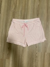 Size M Carole Hochman Pink Striped Pajama Shorts