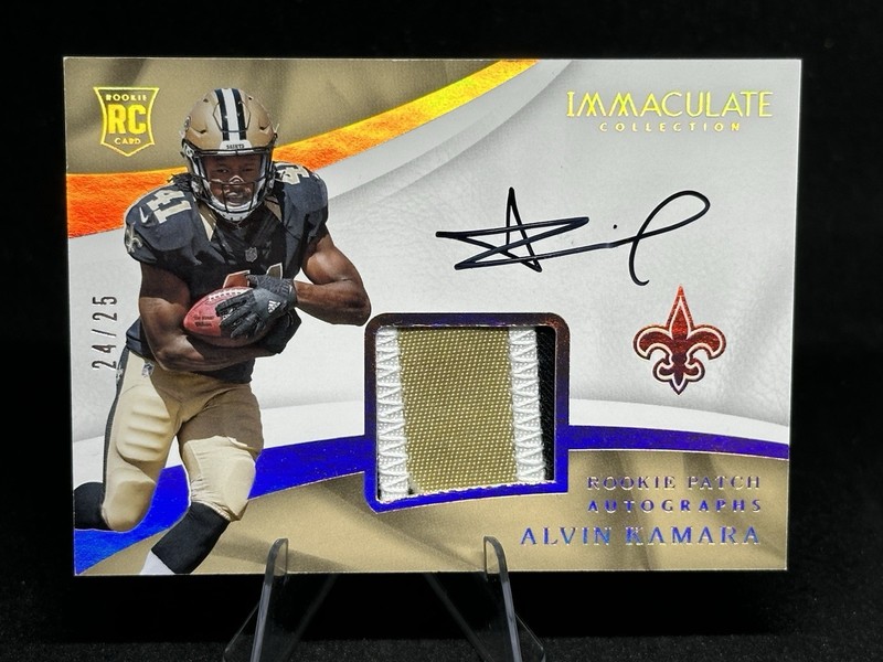 2017 Panini Immaculate Football Alvin Kamara #113 Rookie Patch Auto RPA /25 ⚜️