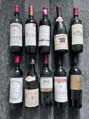 9 Flaschen Rotwein ! Sammler ! Philippe Rothschild, Chateauneuf-du-Pape u.a. !