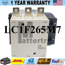 Contactor 220V coil AC replace SND Contactor LC1F265M7 3P 3NO 265A US Free TAX