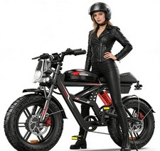 Electric Bike 2000W Motor Dual Suspension 20 Inch Fat Tires Long Range 55KM/H