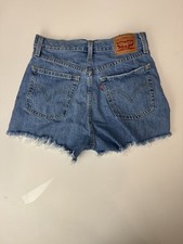 Levi's High Waisted Mom Shorts Grunge Festival Distressed Women's Size 28