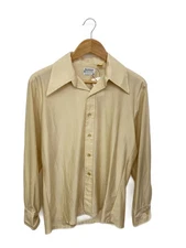 Richman Brothers Long Sleeve Shirt, Medium, Nylon, Beige