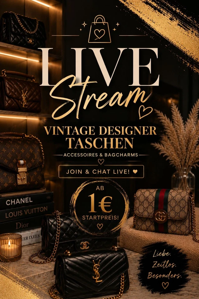 Preloved Vintage Designer Taschen ab 1€ Startpreis