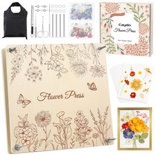 Large Flower Press Kit for Adults  Teens, 11"x11" 10 Layers Flower Pressing ...