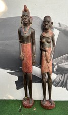 hand-carved African wooden tribal figurines east Africa wood