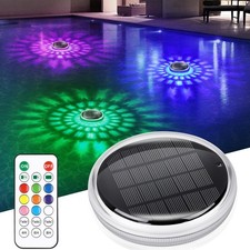 Solar Floating Pool Light, Solar Powered Pool Light That Float with Remote Co...