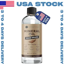 Mineral Oil for Wood Cutting Board, Butcher Block, and Knife. Food Grade Mineral
