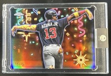 2025 Topps Chrome Update Ronald Acuna Jr. Celebracion Orange Refractor #/25