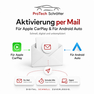   Freischaltung für APPLE CARPLAY & ANDROID AUTO bei MIB2-Geräten | Per Mail  