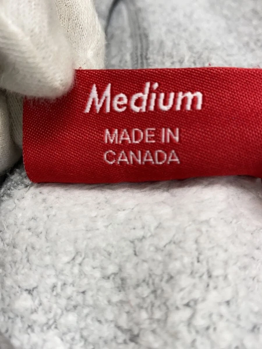 Felpa Supreme con cappuccio argento M usata