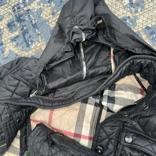 Authentic Burberry Quilted Jacket Black KIDS size 10Y - Picture 11 of 12