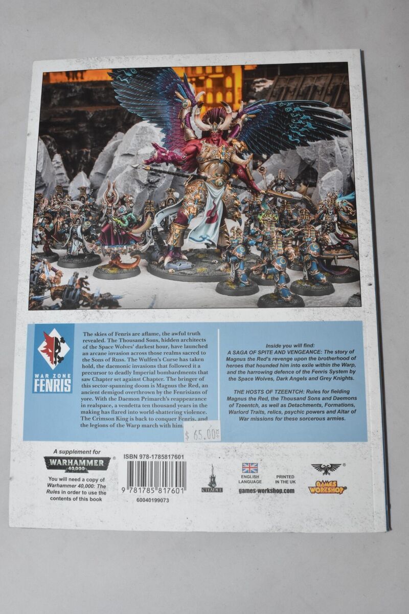 WARHAMMER 40,000 40K WRATH OF MAGNUS SC WAR ZONE FENRIS GAMES WORKSHOP RARE  OOP