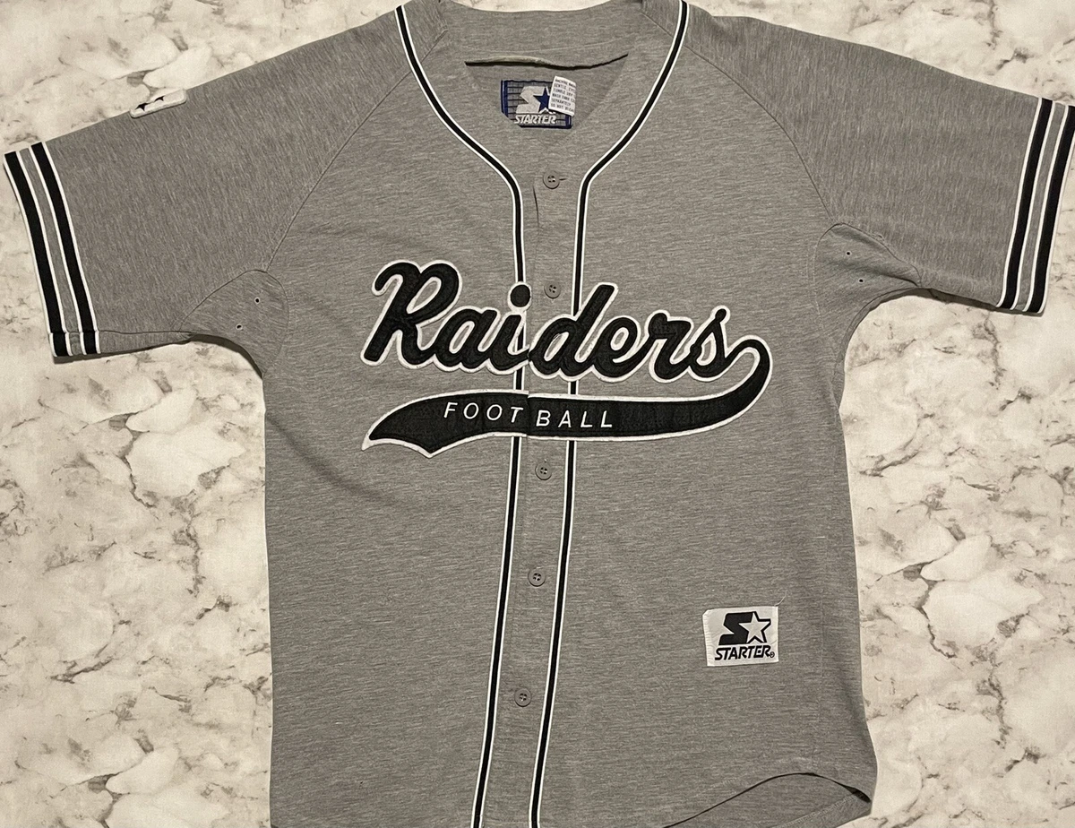 Vintage Starter NFL Oakland Raiders Baseball Jersey