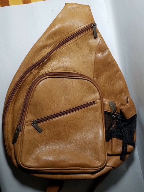 david king leather backpack