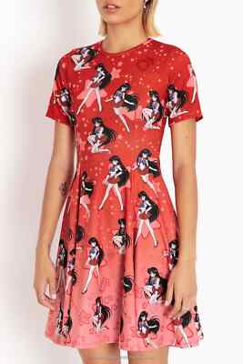 Blackmilk Sailor Mars Longline Evil Tee Dress Sailor Moon Size XL X-Large NEW