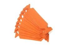 10 pcs x Orange Suede Felt Edge Wing for Vinyl Wrap Application Tool Squeegee