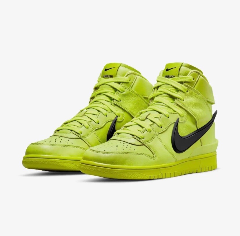 ★関税込★NIKE x AMBUSH★DUNK HIGH ダンクハイ★22.5-32cm★ Size 7 - Nike AMBUSH x Dunk High Flash Lime for sale online