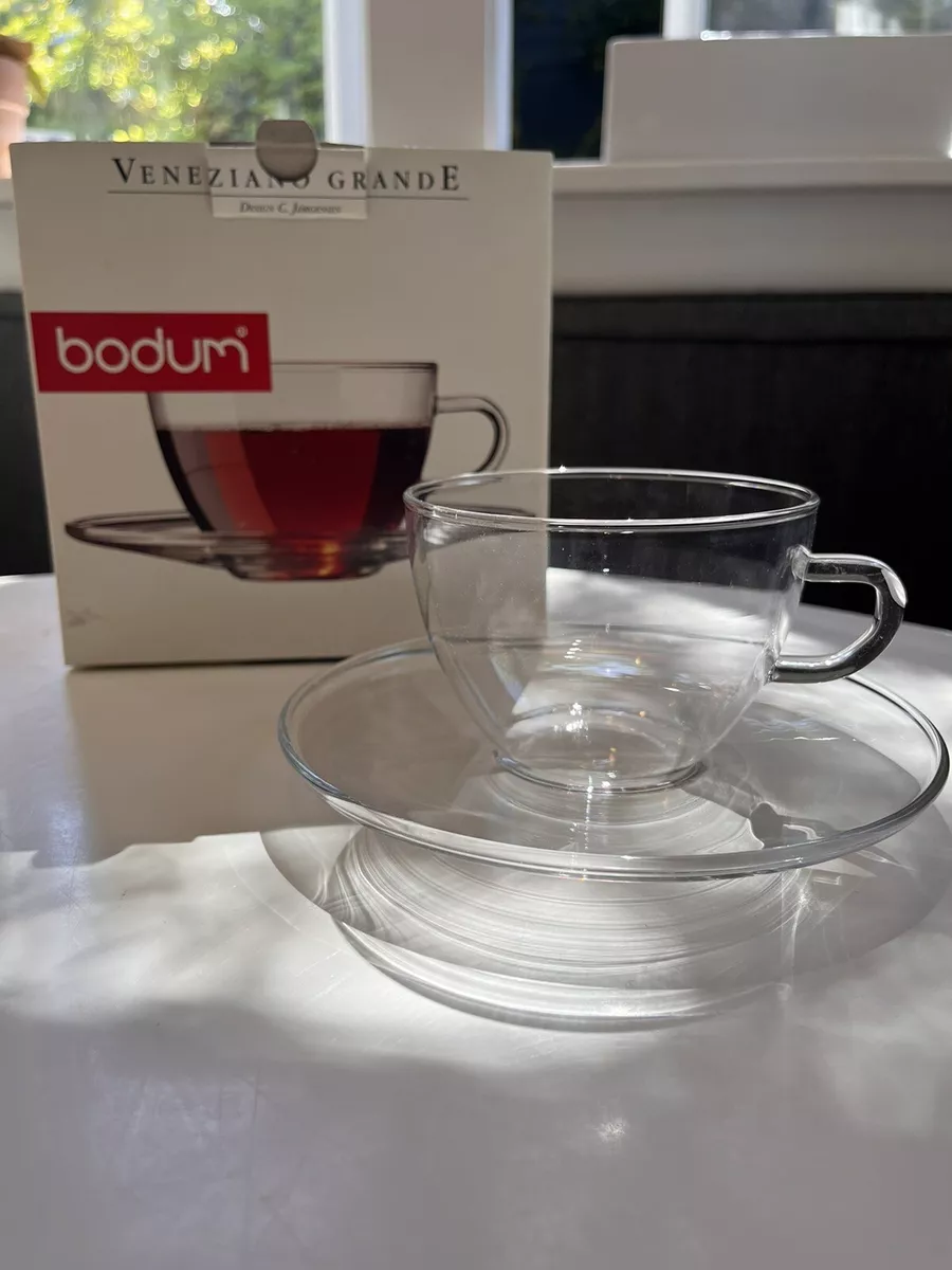 NEW Vintage Bodum Glass Teacup Mug “Veneziano Grande” by C