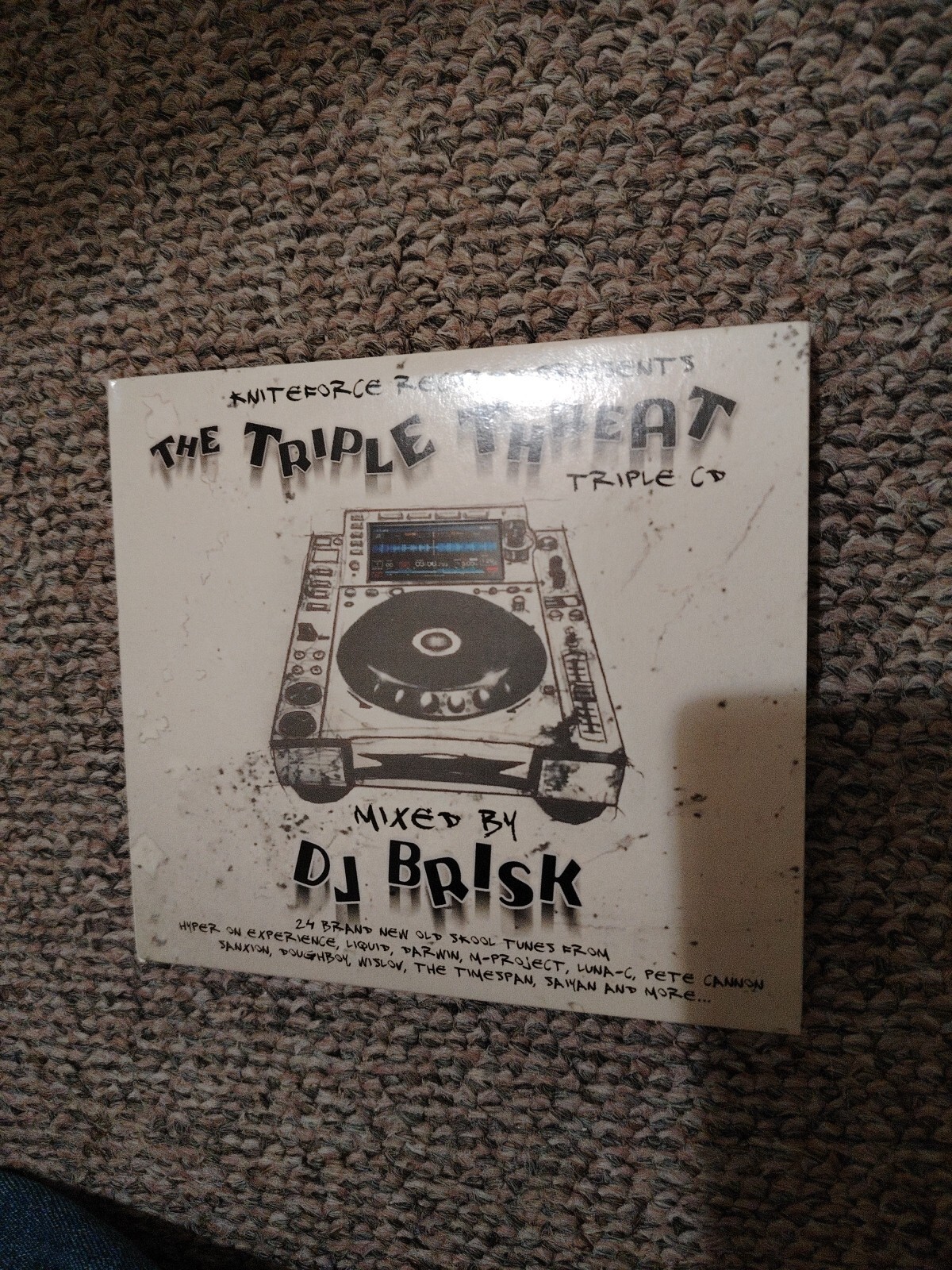 The Triple Threat 3 CD Set Kniteforce Records 2 CDs Of Unmixed Tracks And Mix Cd