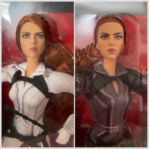 MATTEL Barbie Marvel Black Widow Doll - Scarlett Johansson Black or White Suit