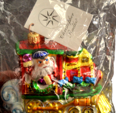 Radko NORTH POLE JUNCTION Ornament NWT SANTA CHO-CHO TRAIN Still Sealed! Radko