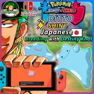 Details About Pokemon Sword Shield Japanese Ditto Breeding With Destiny Knot Shiny 6iv