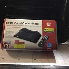 New General Electric Smart Digital Converter Box 23333,Remote,Batteries Manual