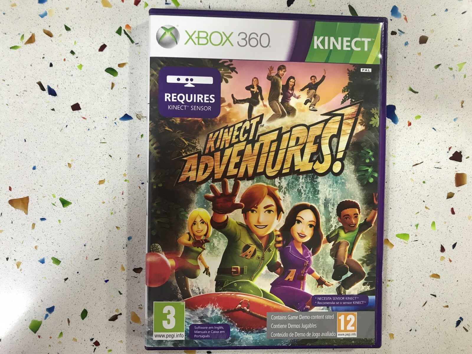 Xbox 360 Slim 4gb + Kinect C/ 2 Jogos Usado em Ótimo Estado