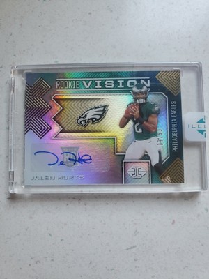 2020 Panini Illusions Jalen Hurts #09-50 SP Encased Autograph Rookie Card 