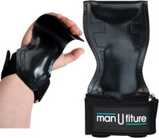 Weight Lifting Grips with Adjustable Wrist Straps for Deadlifts