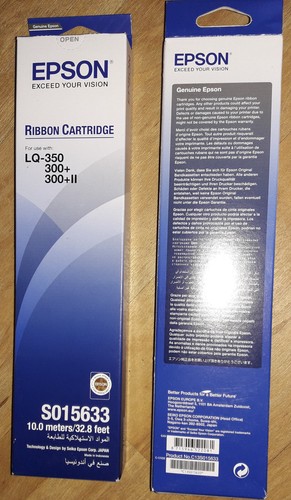 1x EPSON S015633 NYLON Ribbon Cartridge Farbband Black für LQ-350 300+ 300+II - Bild 2 von 2