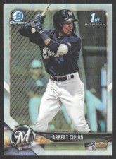 2018 Bowman Draft Chrome Refractor 1st Arbert Cipion Brewers #BDC-19