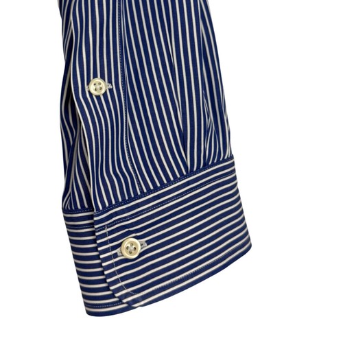 Ralph Lauren Shirt Men's Extra Large Long Sleeve Button-Down Shirt Striped Blue - Picture 5 of 12