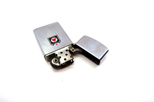 Vintage 1958 ZIPPO Slim Lighter with Gannett Fleming Logo along with Partial Box - Picture 5 of 9