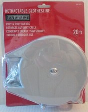 Everbilt Retractable Clothesline Hang Clothes Line 20 Ft Camping Swimming Home