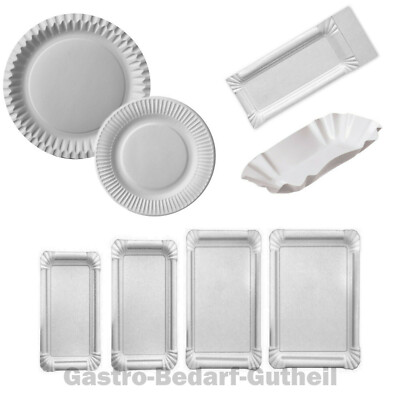 Pappteller Pappschalen Pommesschalen Teller Kuchenteller Partyteller Imbis