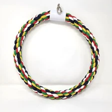 JW Pet Swing N' Perch, Large, Parrot Macaw Hanging Toy Rope Swing Ring