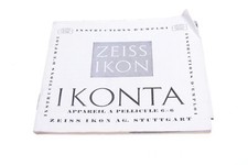   ZEISS IKONTA 6X6 CAMERA ORIGINAL INSTRUCTIONS MANUAL FRENCH 138-2