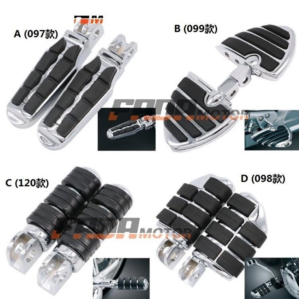 Front Foot Pegs Footrest for Kawasaki Concours 1400GTR 2008-2015 Z1000 03-16 099 - Image 4 of 4