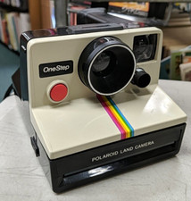 Polaroid One Step SX-70 Instant Film Land Camera Rainbow Stripe Untested